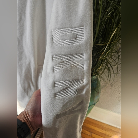 NWT DKNY SPORT Long Sleeve White Hoodie 1X - Picture 2 of 4